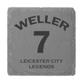 Weller 7 slate coaster