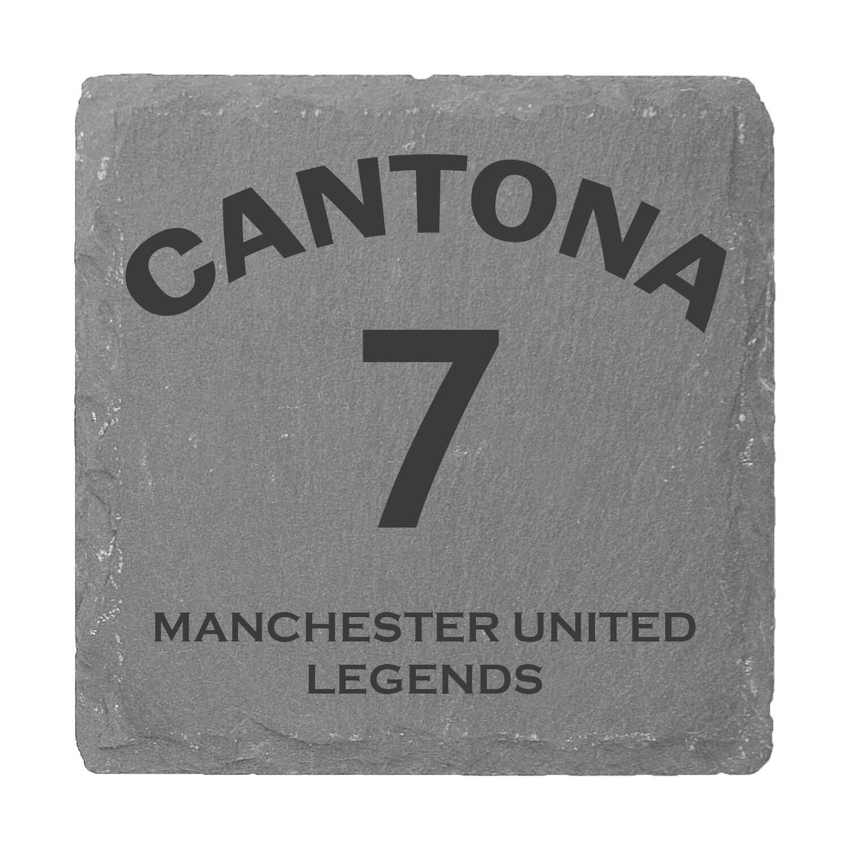 Cantona 7 slate coaster